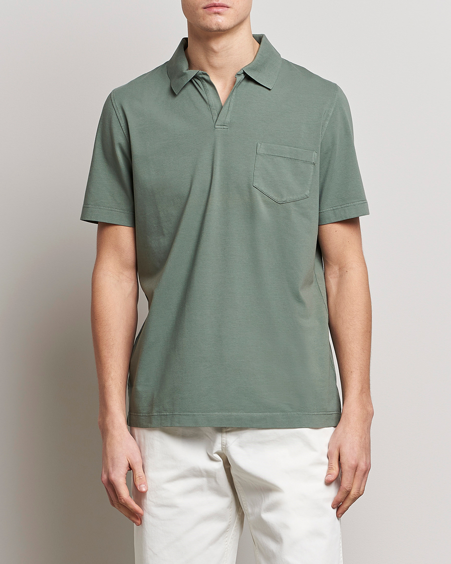 Herre | Nye varemærker | SEASE | Short Sleeve Jersey Polo Sage 