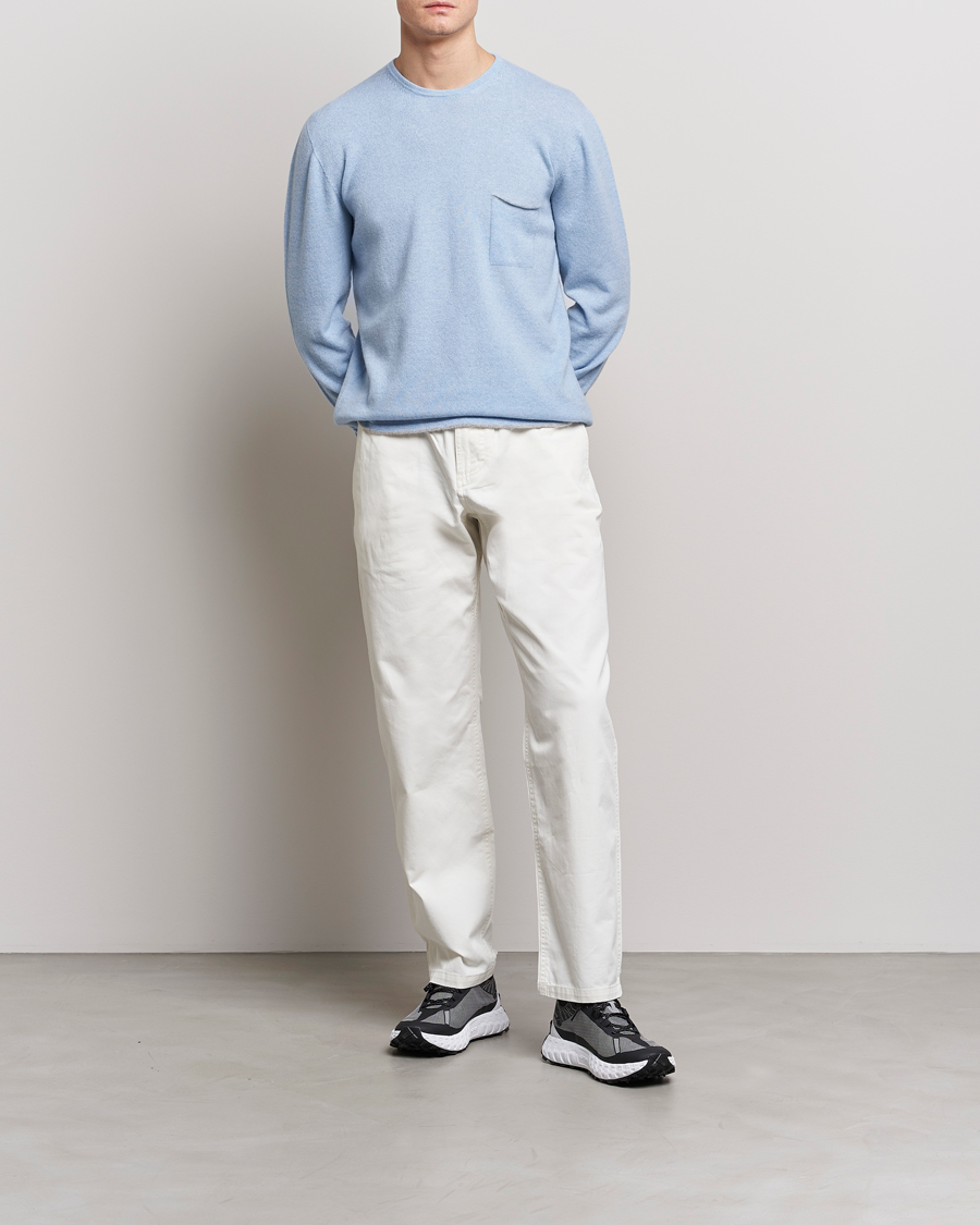 Herre | Trøjer | SEASE | Shore 2.0 Cashmere Pullover Sky Blue