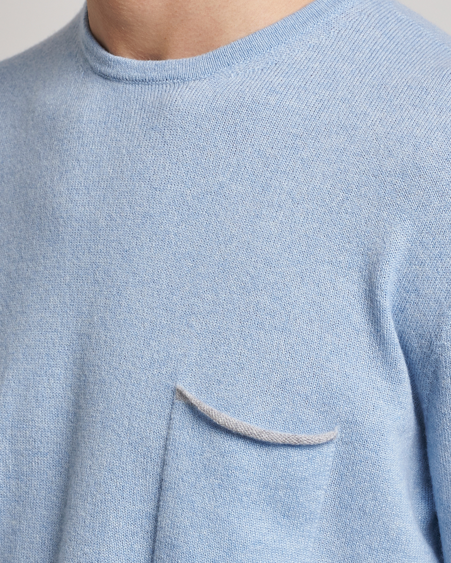 Herre | Trøjer | SEASE | Shore 2.0 Cashmere Pullover Sky Blue