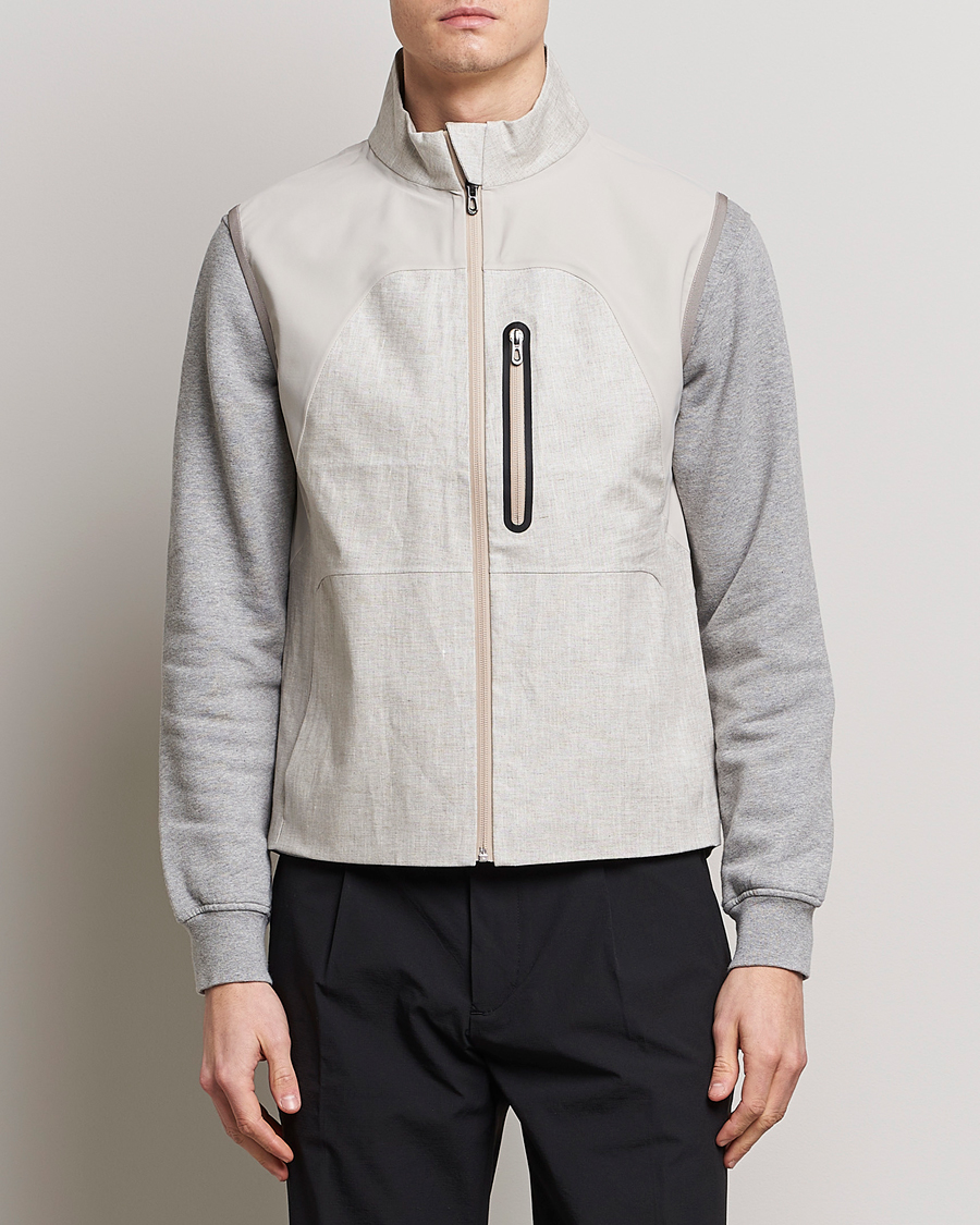 Herre | Veste | SEASE | V-8 Linen Gilet Light Beige