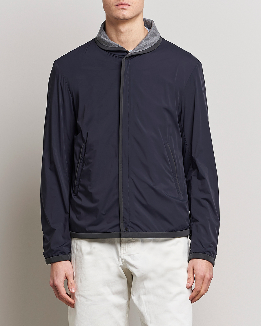 Herre | Jakker | SEASE | Reversible Stretch Nylon Jacket Navy