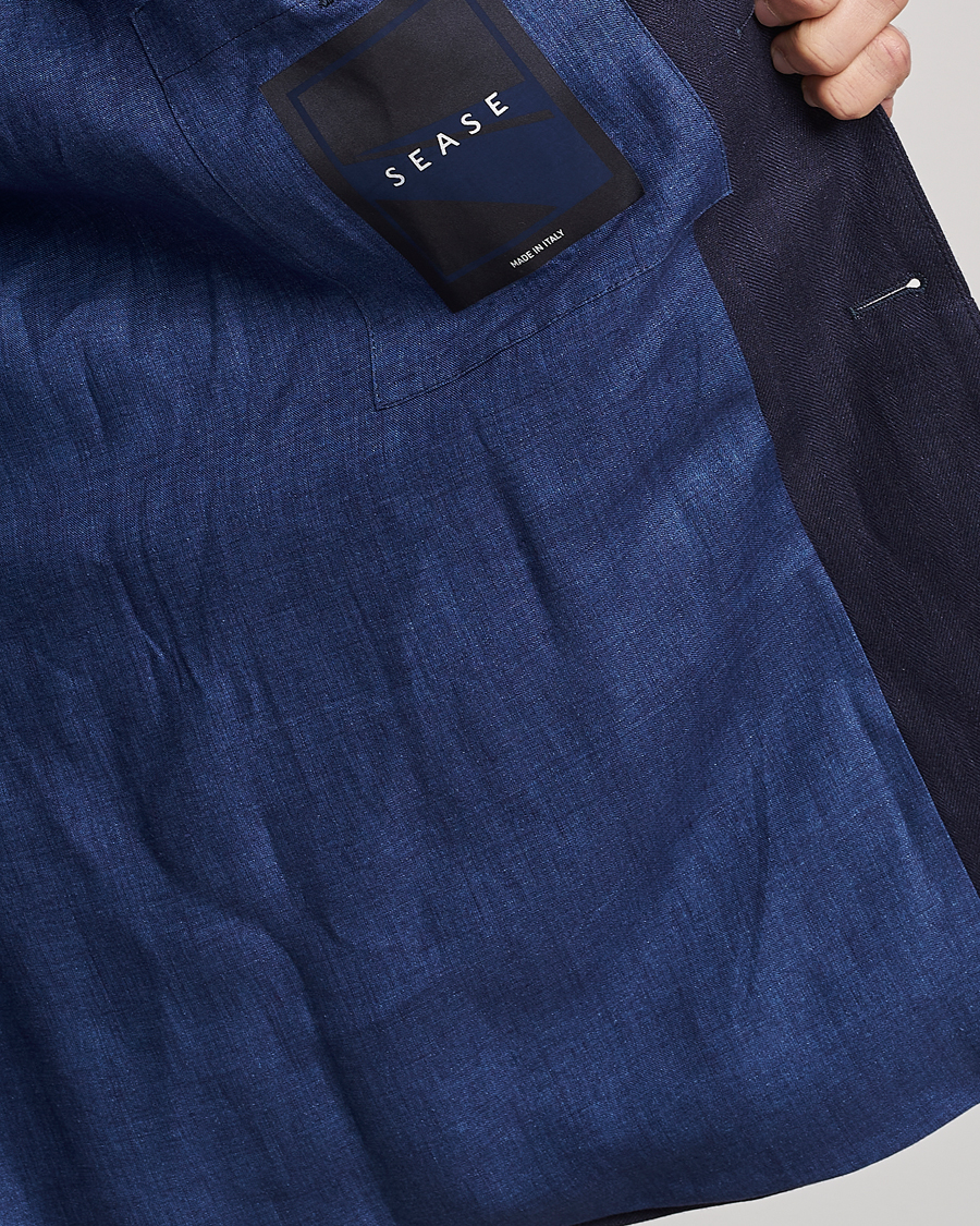 Herre | Blazere & jakker | SEASE | Elen Linen Blazer Navy