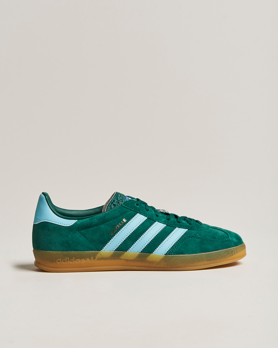 Herre | adidas Originals Gazelle Sneaker Green/Sky Blue | adidas Originals | Gazelle Sneaker Green/Sky Blue