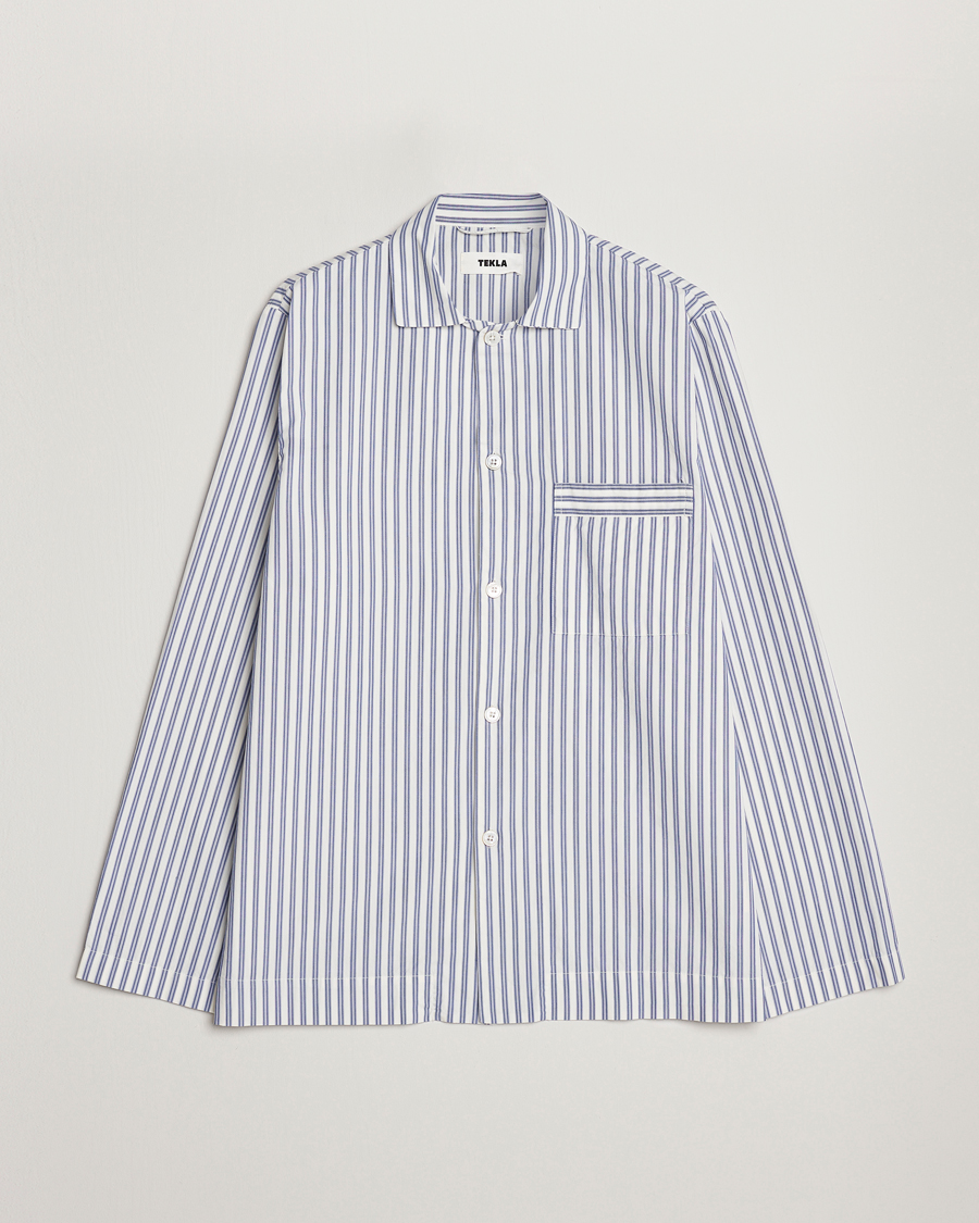 Herre | Pyjamas & Morgenkåber | Tekla | Poplin Pyjama Shirt Skagen Stripes