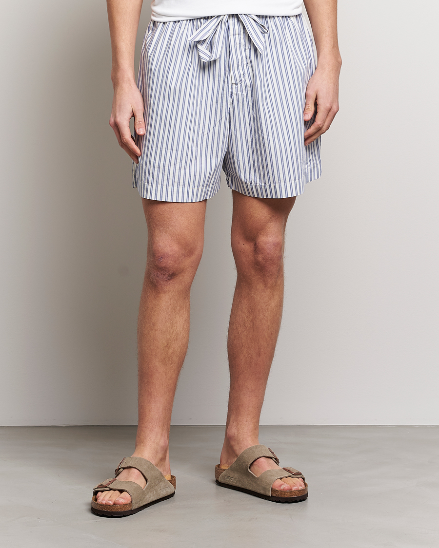 Herre | Nattøj | Tekla | Poplin Pyjama Shorts Skagen Stripes