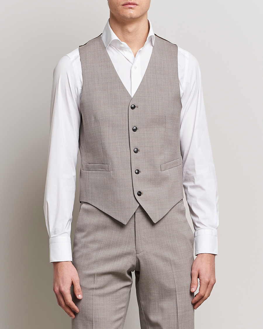 Herre | Blazere & jakker | Tiger of Sweden | Wade Wool Waistcoat Irish Cream