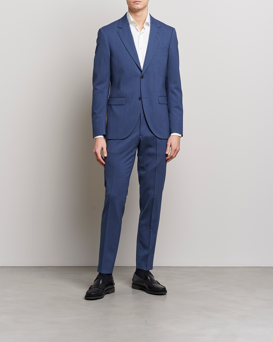 Herre | Bukser | Tiger of Sweden | Tordon Wool Trousers Garage Blue