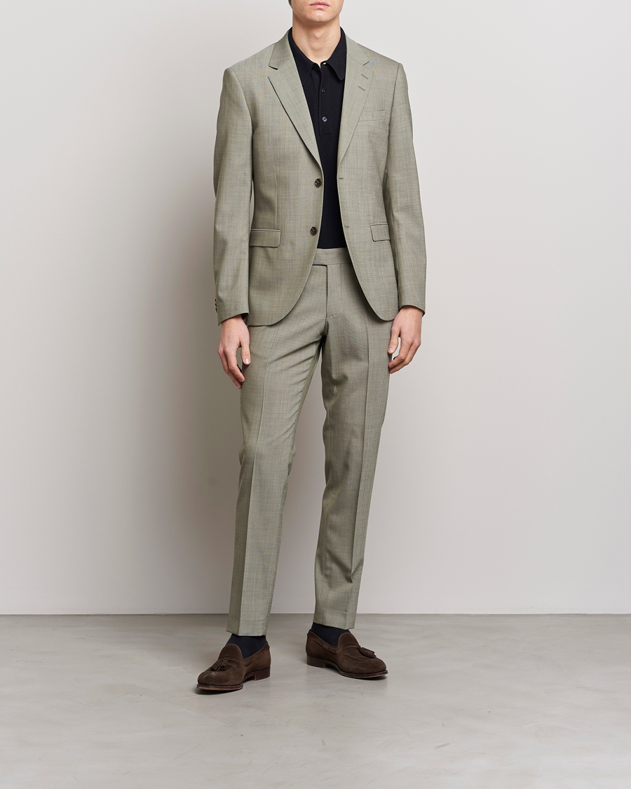 Herre | Bukser | Tiger of Sweden | Tordon Wool Trousers Uniform Green