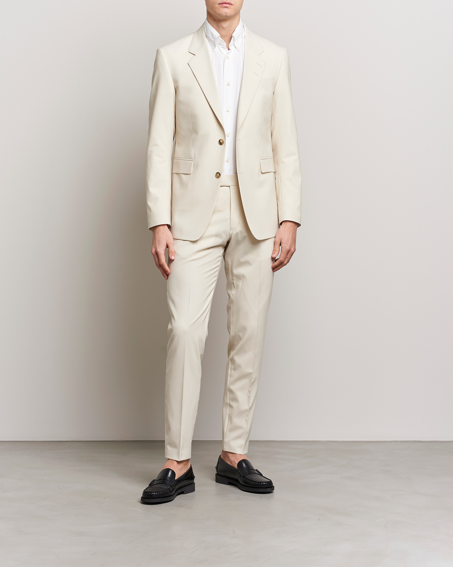 Herre | Bukser | Tiger of Sweden | Tenuta Wool Trousers Light Ivory