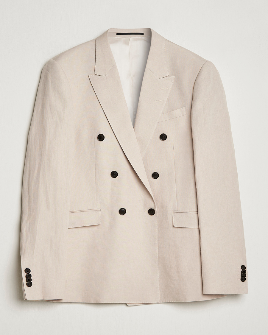 Herre | Blazere & jakker | Tiger of Sweden | Heldin Linen Blazer Cream Sand