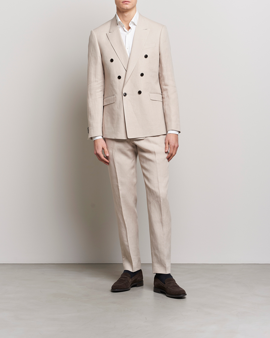 Herre | Blazere & jakker | Tiger of Sweden | Heldin Linen Blazer Cream Sand