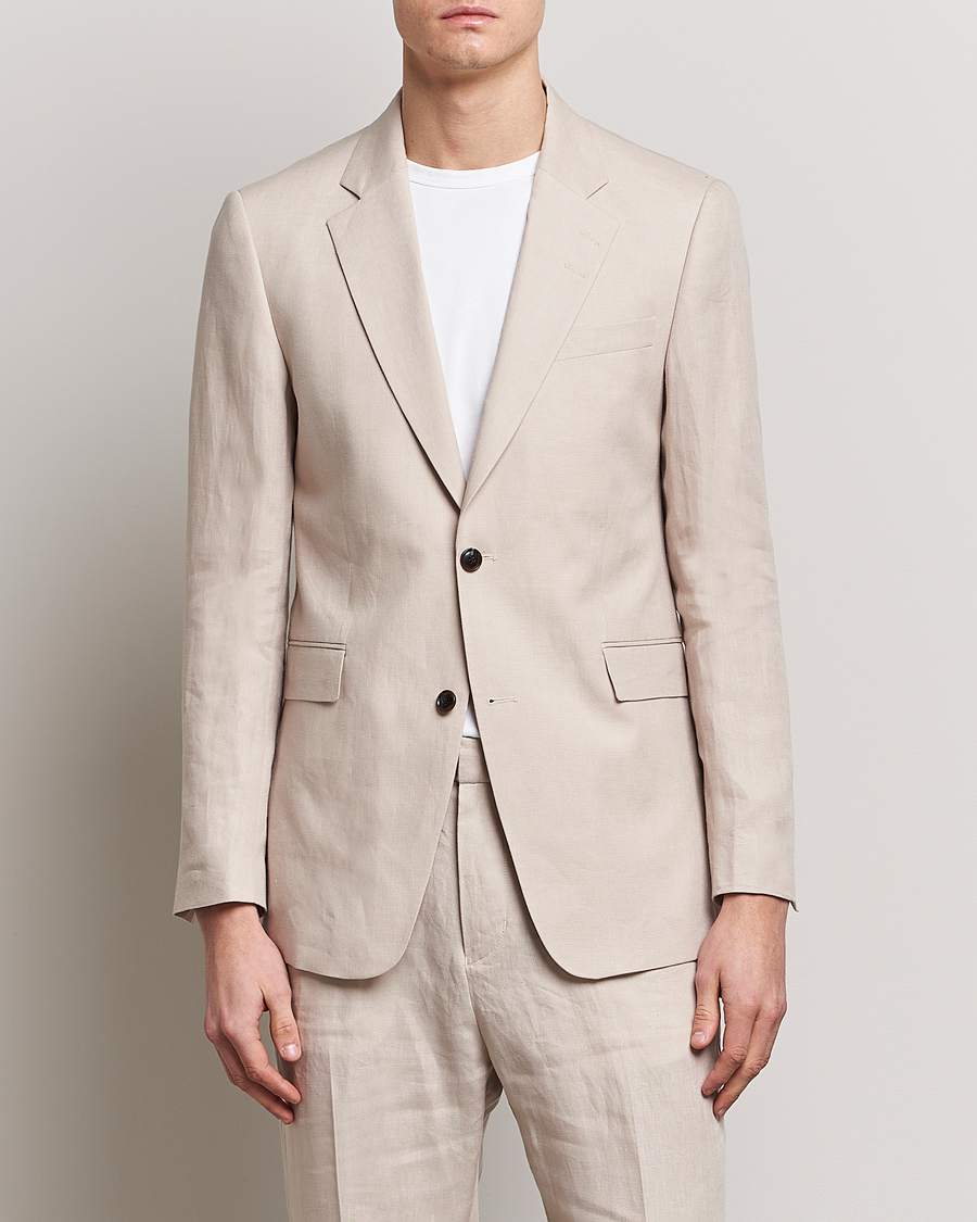 Herre | Blazere & jakker | Tiger of Sweden | Justin Linen Blazer Cream Sand