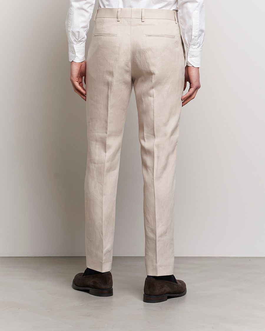 Herre | Bukser | Tiger of Sweden | Tenutas Linen Trousers Cream Sand