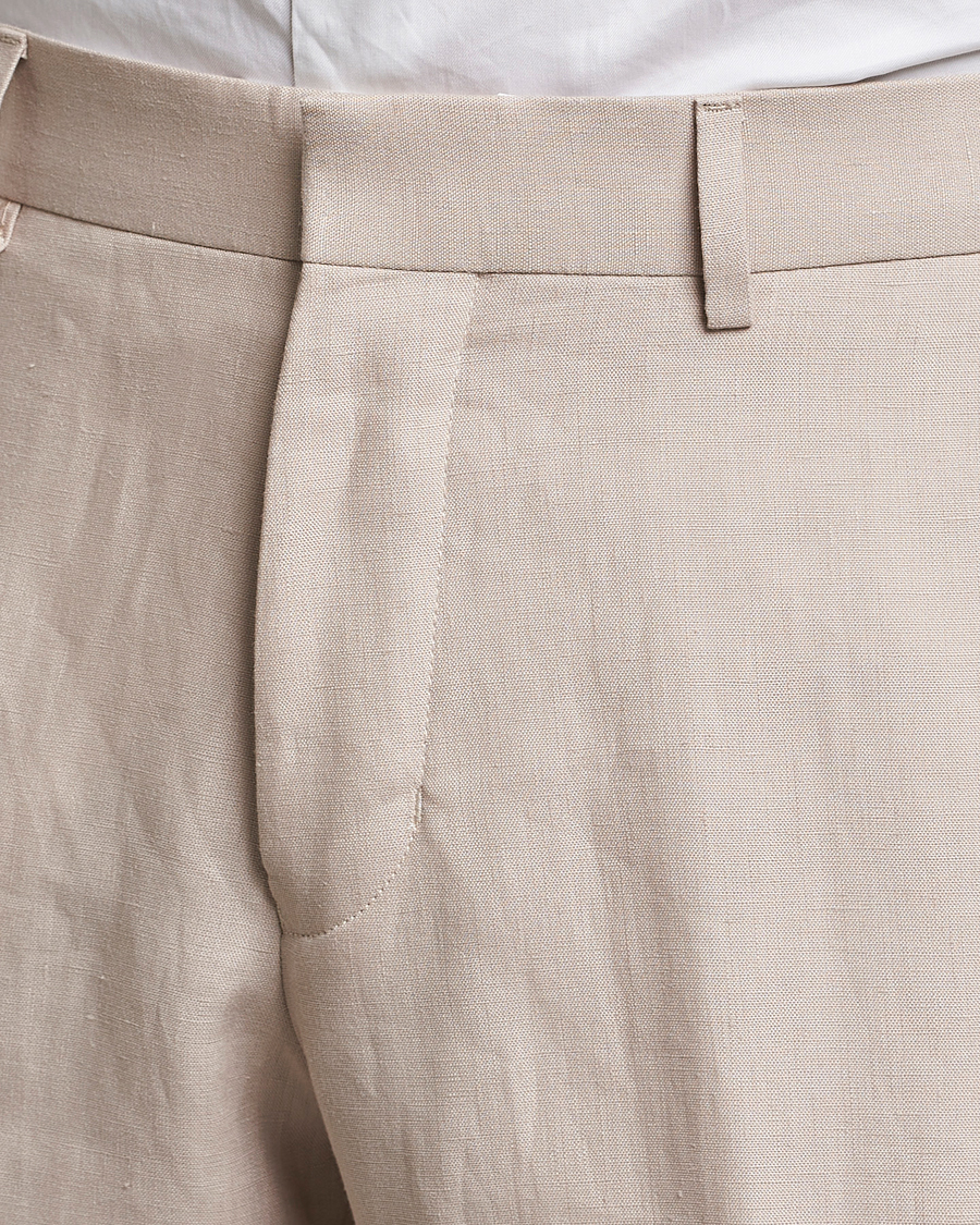 Herre | Bukser | Tiger of Sweden | Tenutas Linen Trousers Cream Sand