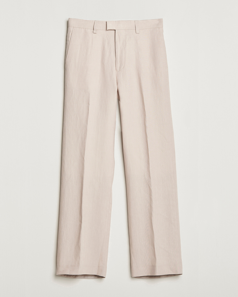 Herre | Bukser | Tiger of Sweden | Tayson Linen Trousers Cream Sand