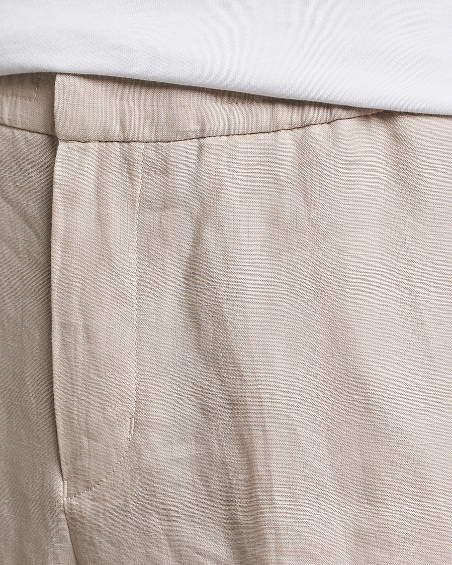 Herre | Bukser | Tiger of Sweden | Taven Linen Trousers Cream Sand