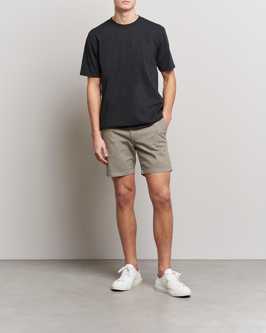 Herre | Shorts | Tiger of Sweden | Caid Cotton Shorts Dusty Green