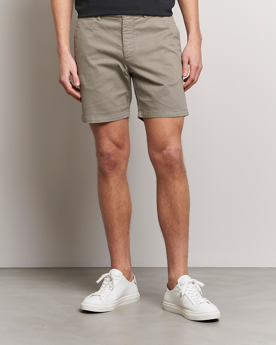 Herre | Shorts | Tiger of Sweden | Caid Cotton Shorts Dusty Green