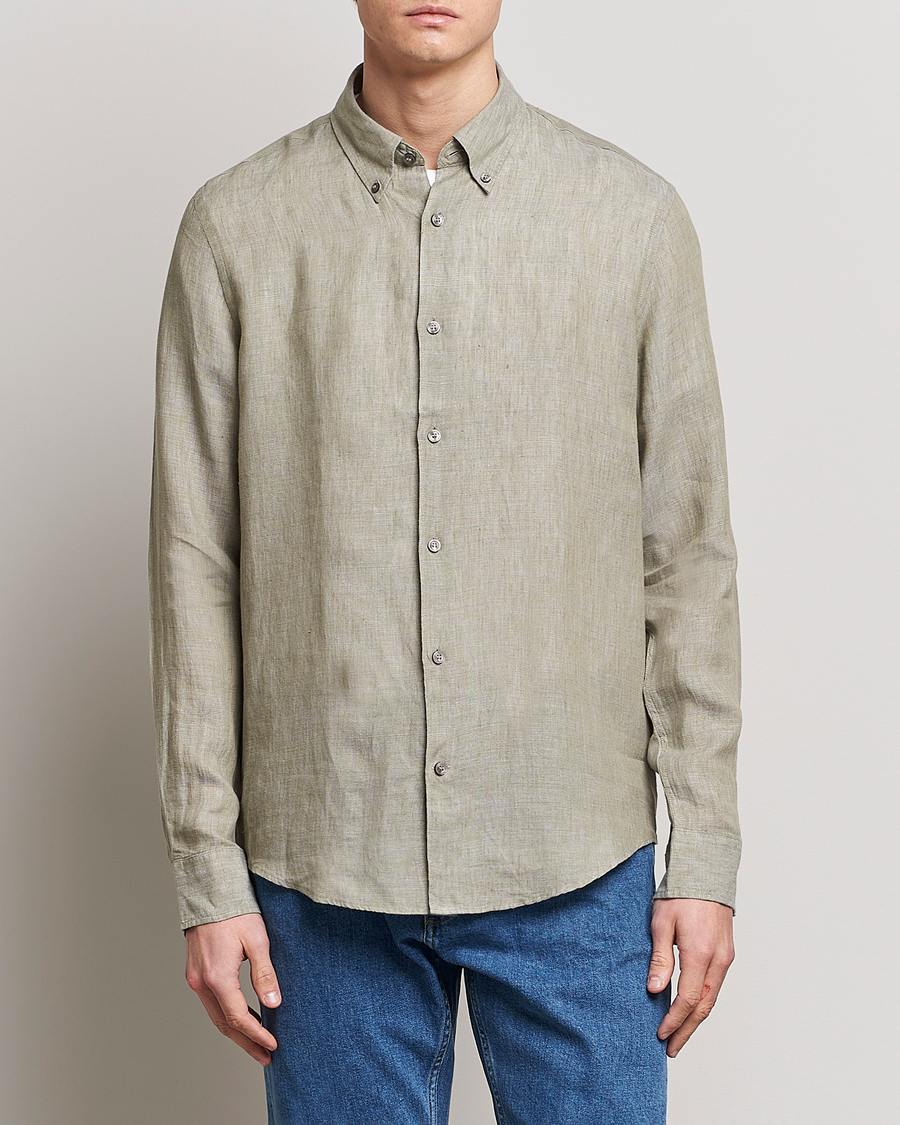 Herre | Skjorter | Tiger of Sweden | Sankt Linen Shirt Shadow