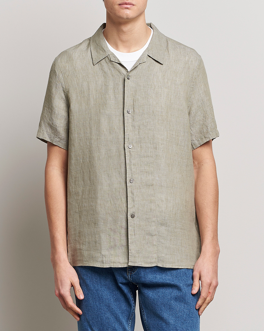 Herre | Skjorter | Tiger of Sweden | Riccerdo Linen Shirt Shadow