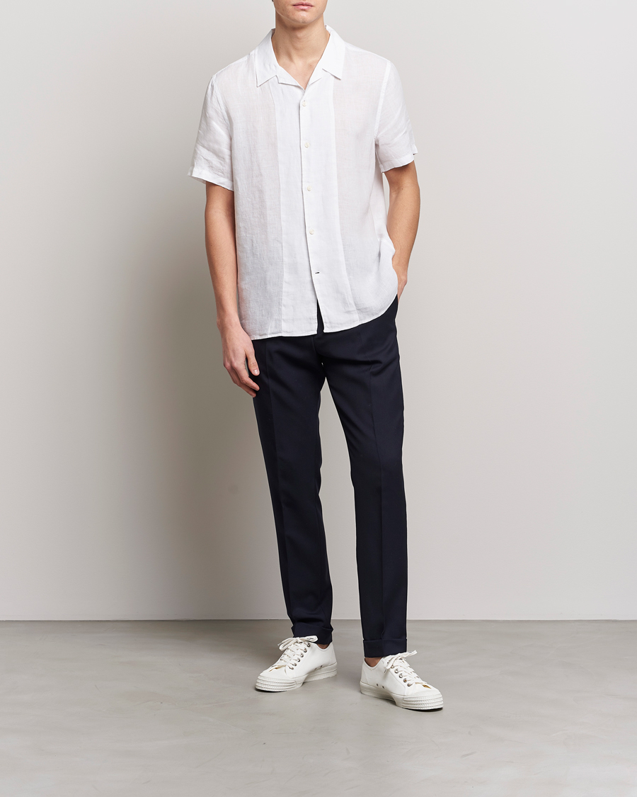 Herre | Skjorter | Tiger of Sweden | Riccerdo Linen Shirt Pure White