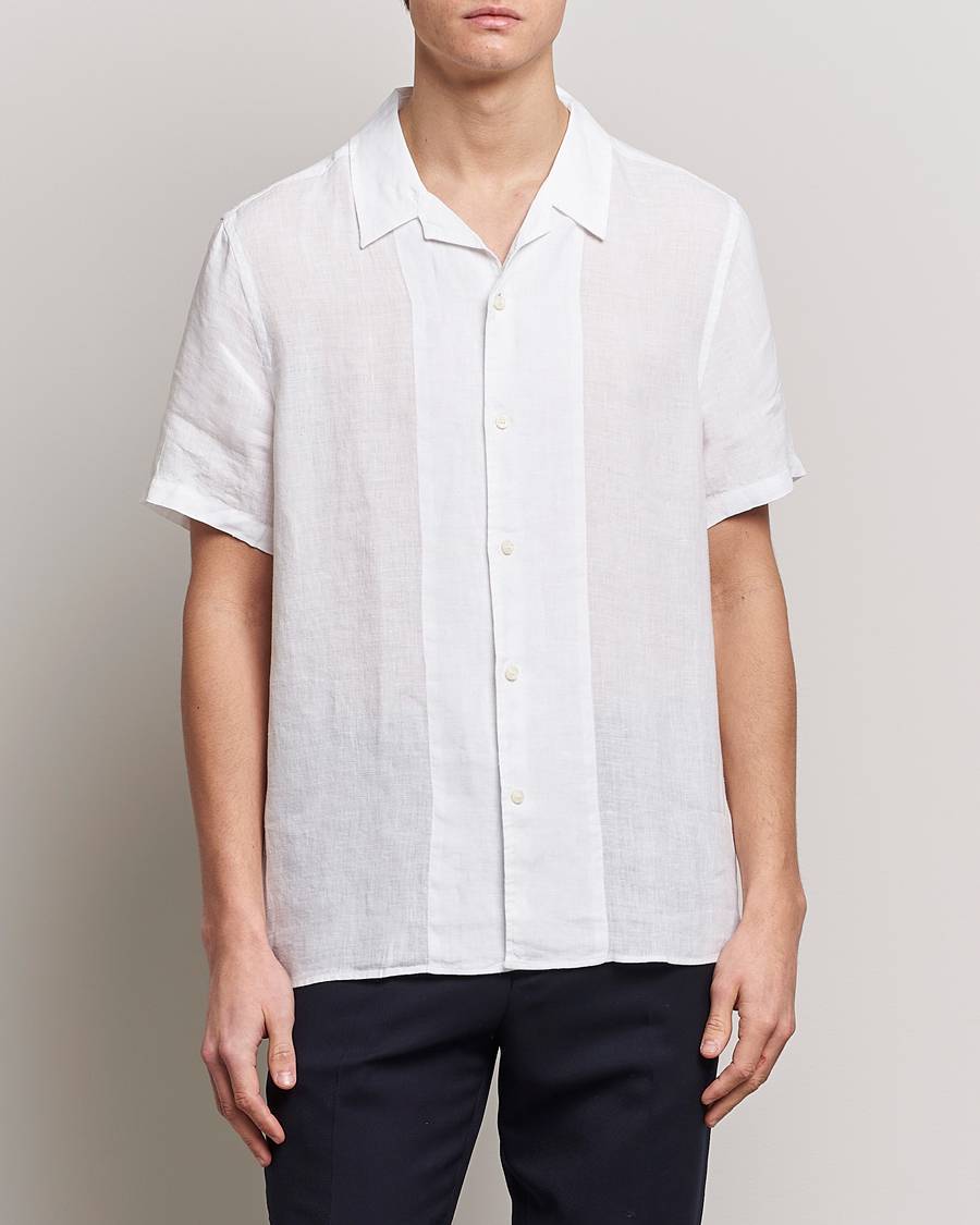 Herre | The linen lifestyle | Tiger of Sweden | Riccerdo Linen Shirt Pure White