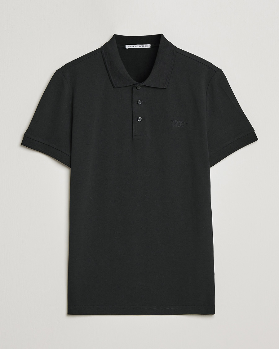 Herre | Polotrøjer | Tiger of Sweden | Diaros Cotton Pique Black