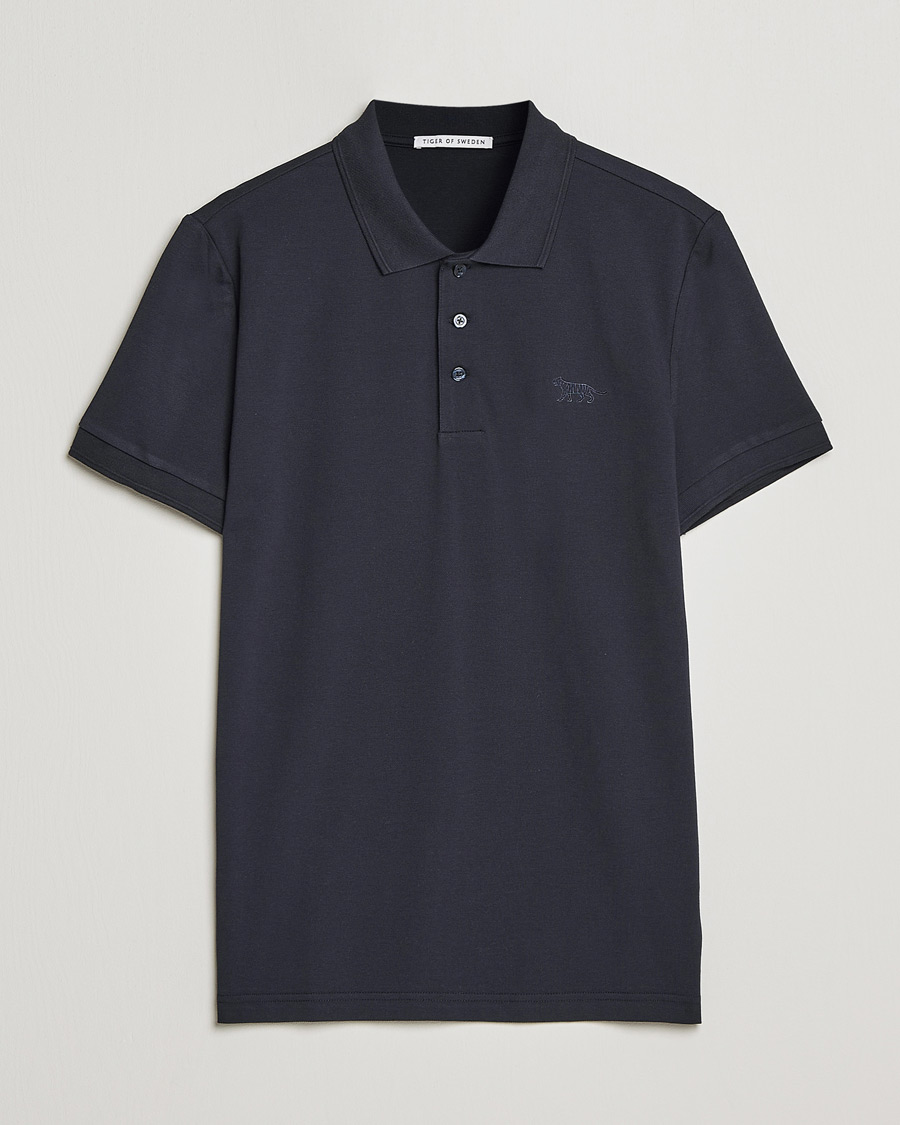 Herre | Polotrøjer | Tiger of Sweden | Diaros Cotton Pique Light Ink