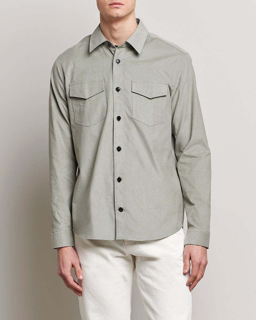 Herre | Skjorter | Tiger of Sweden | Arnou Cotton Overshirt Shadow