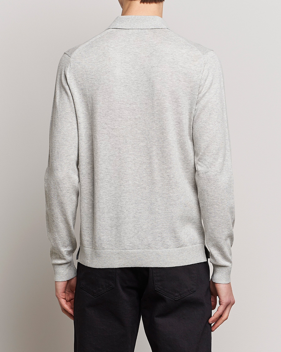 Herre | Trøjer | Tiger of Sweden | Orbit Merino Wool Half Zip Light Grey Melange