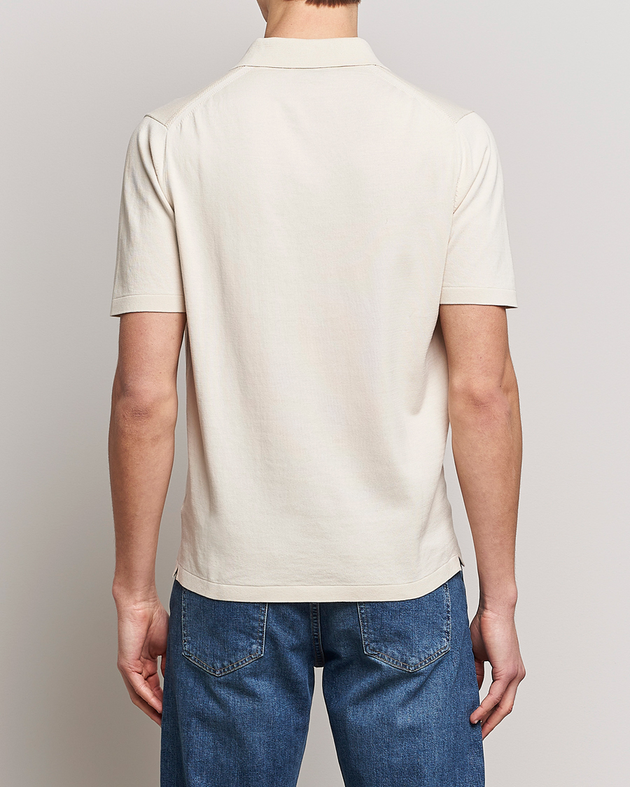 Herre | Polotrøjer | Tiger of Sweden | Orbit Cotton Half Zip Light Ivory