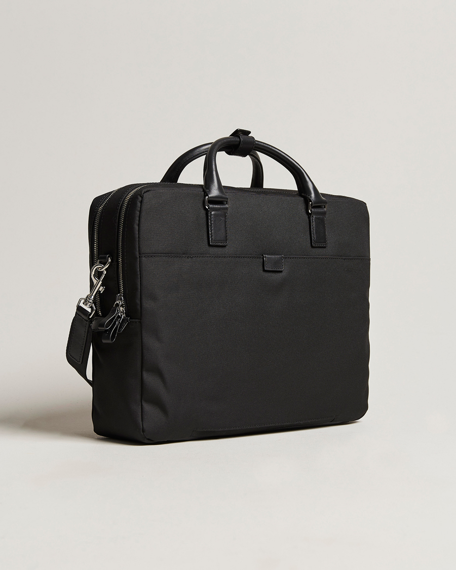 Herre | Tiger of Sweden Bays Recycled Polyester Computer Bag Black | Tiger of Sweden | Bays Recycled Polyester Computer Bag Black