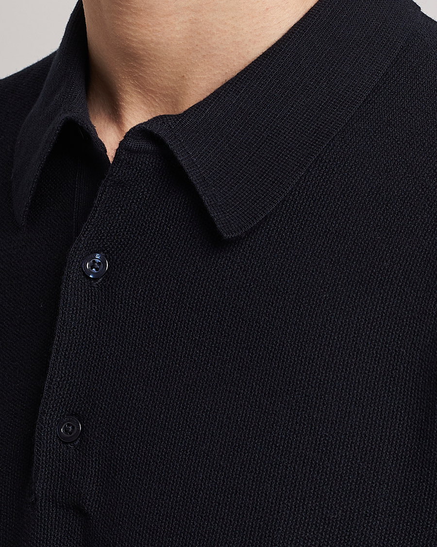 Herre | Trøjer | Tiger of Sweden | Jenkim Knitted Pique Dark Ink
