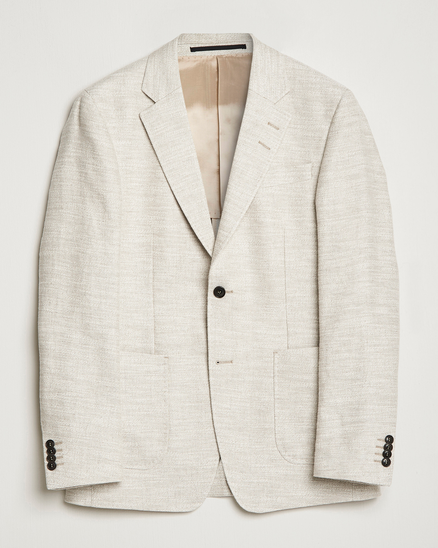 Herre | Blazere & jakker | Tiger of Sweden | Jeffery Hampa Cotton Jacket Light Ivory