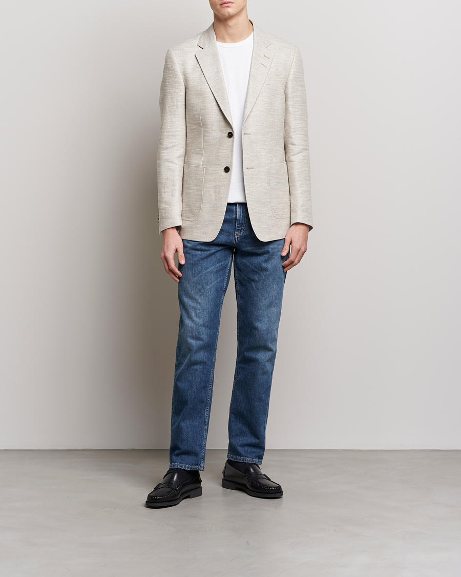 Herre | Blazere & jakker | Tiger of Sweden | Jeffery Hampa Cotton Jacket Light Ivory