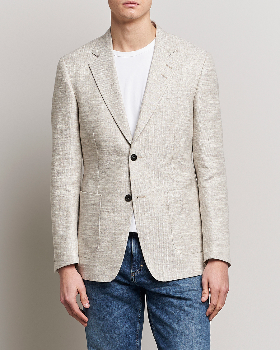 Herre | Blazere & jakker | Tiger of Sweden | Jeffery Hampa Cotton Jacket Light Ivory