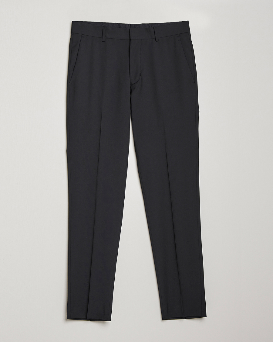 Herre | Bukser | Tiger of Sweden | Tenuta Wool Travel Suit Trousers Black