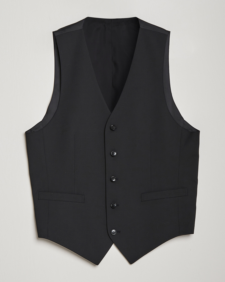 Herre | Blazere & jakker | Tiger of Sweden | Wayde Wool Travel Waistcoat Black