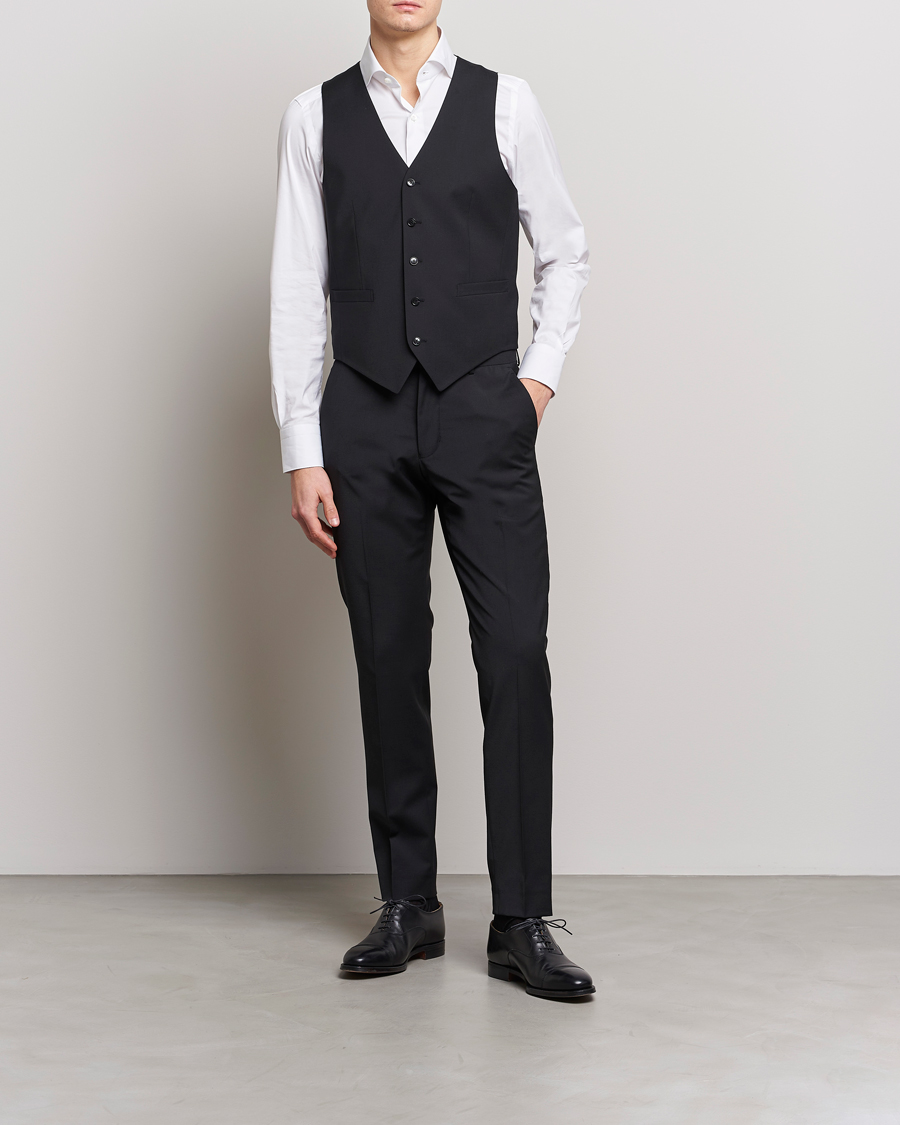Herre | Blazere & jakker | Tiger of Sweden | Wayde Wool Travel Waistcoat Black