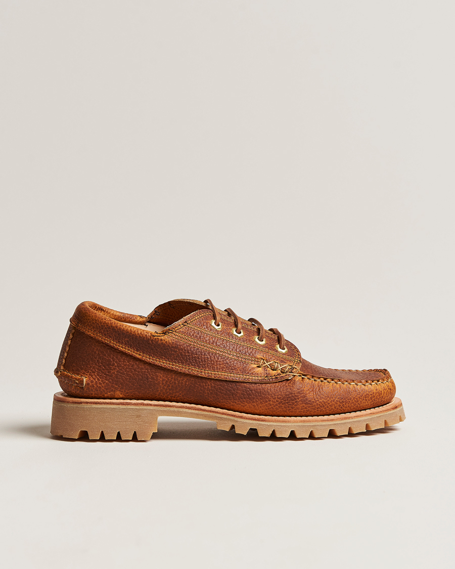 Herre | Yuketen Handsewn Angler Moc Dark Brown Grain Calf | Yuketen | Handsewn Angler Moc Dark Brown Grain Calf