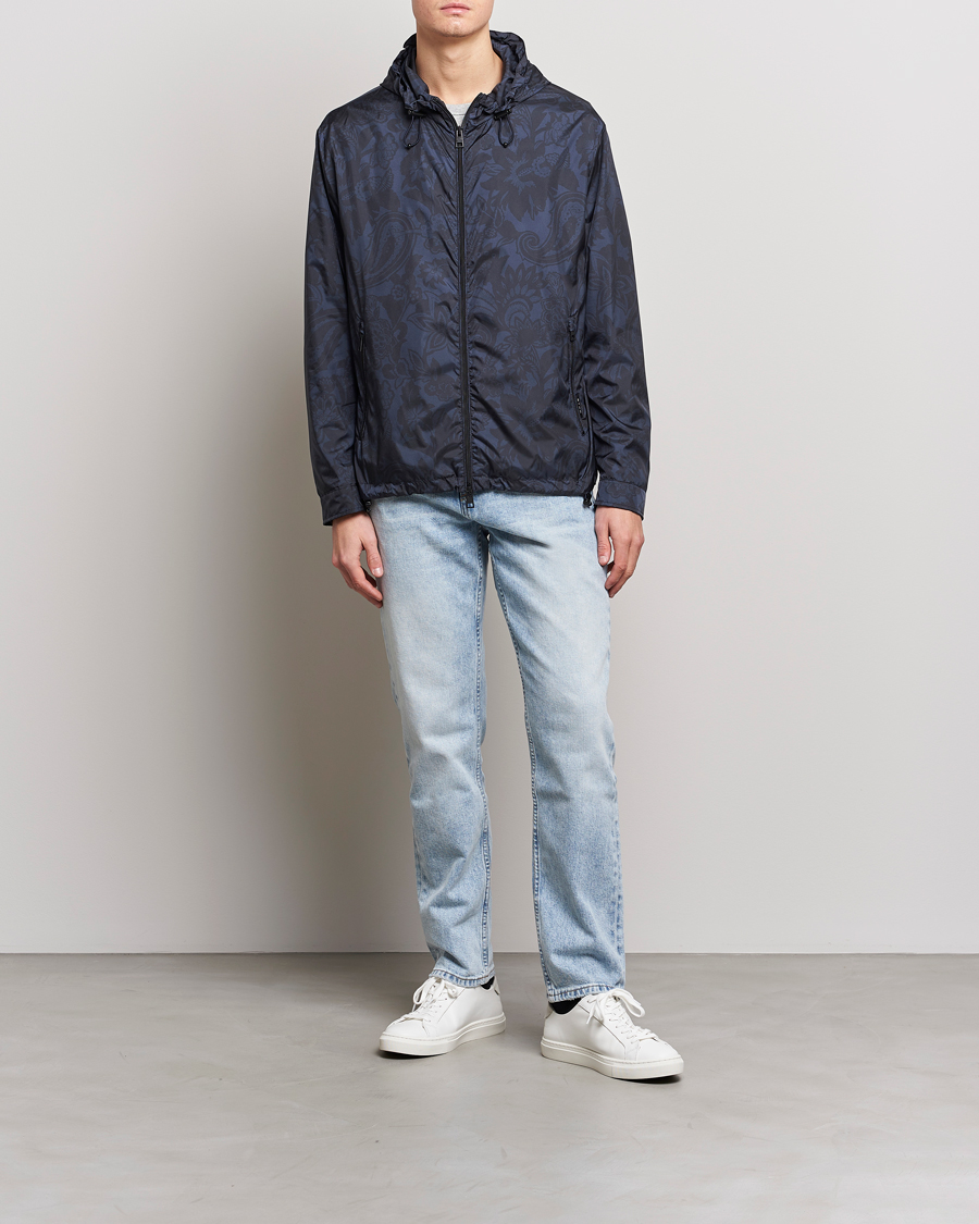 Herre | Jakker | Etro | Packable Nylon Bomber Navy