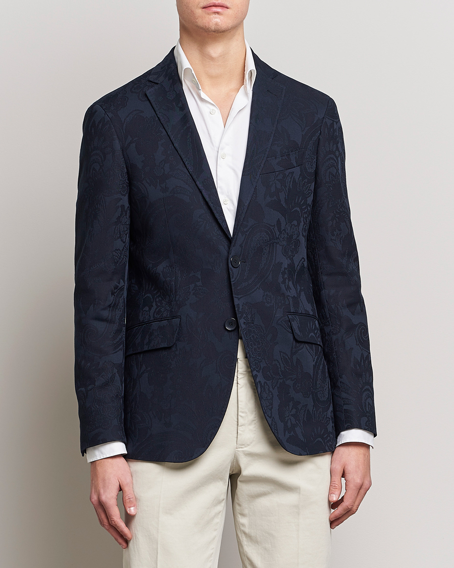 Herre | Etro | Etro | Jacquard Blazer Navy