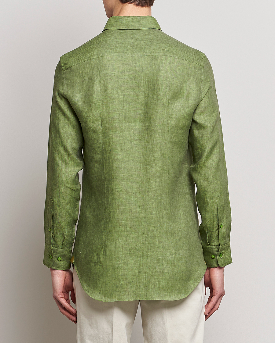 Herre | Skjorter | Etro | Linen Sport Shirt Green