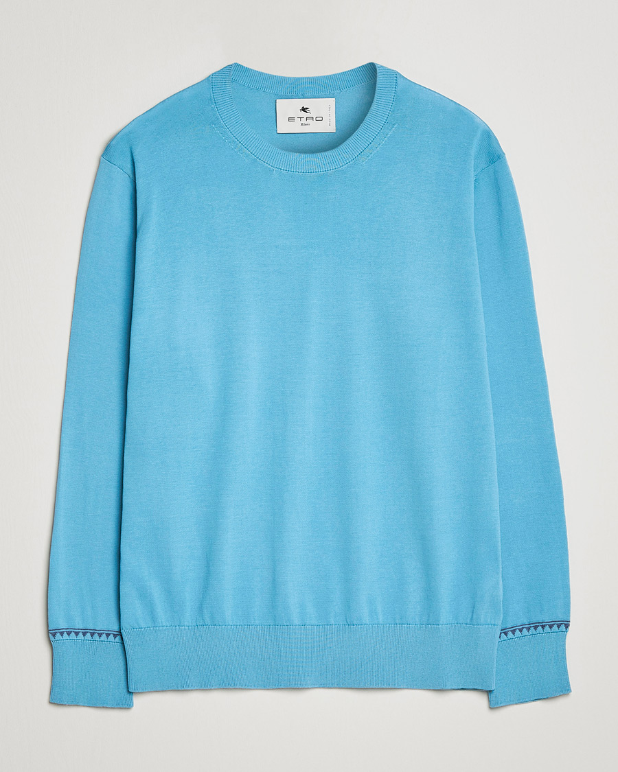 Herre | Trøjer | Etro | Crew Neck Pullover Azzurro