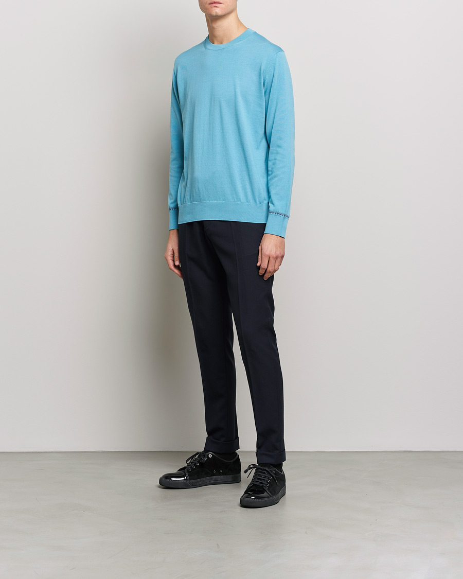 Herre | Trøjer | Etro | Crew Neck Pullover Azzurro