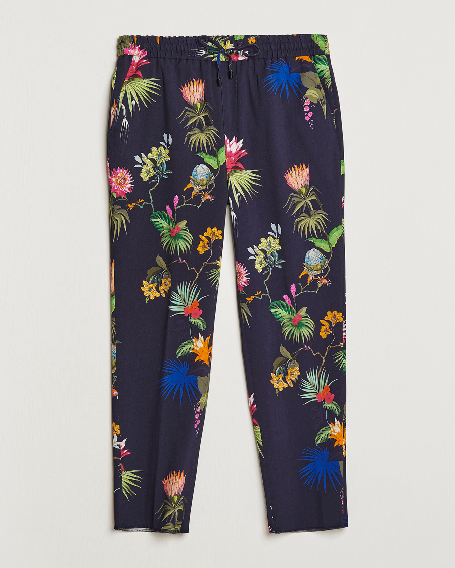 Herre | Bukser | Etro | Printed Casual Trousers Navy