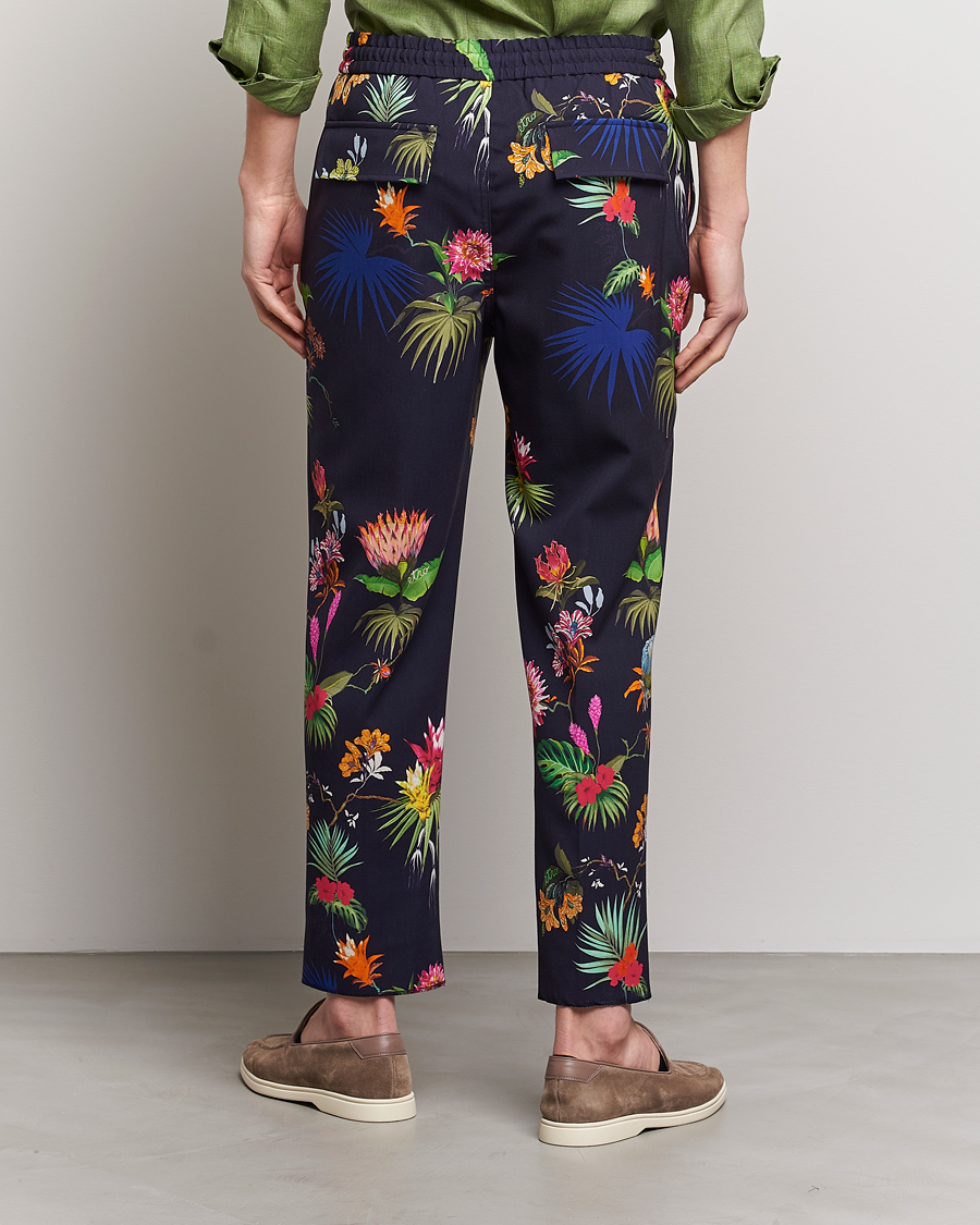 Herre | Bukser | Etro | Printed Casual Trousers Navy