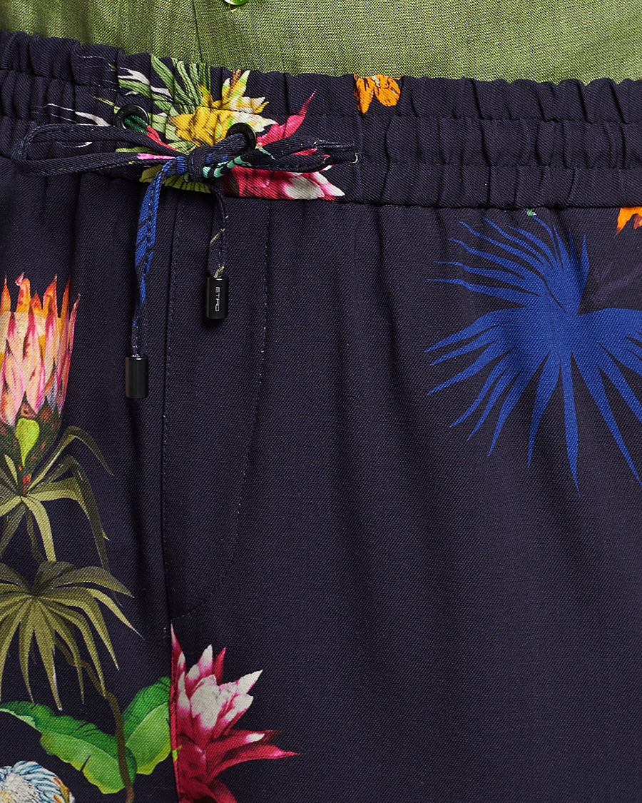 Herre | Bukser | Etro | Printed Casual Trousers Navy
