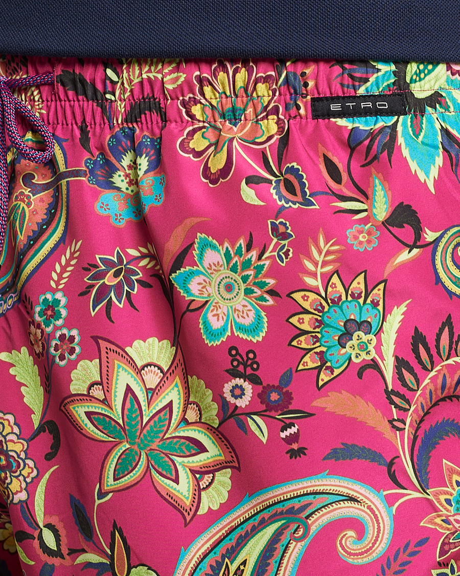 Herre | Badebukser | Etro | Floreale Printed Swim Trunks Rosa
