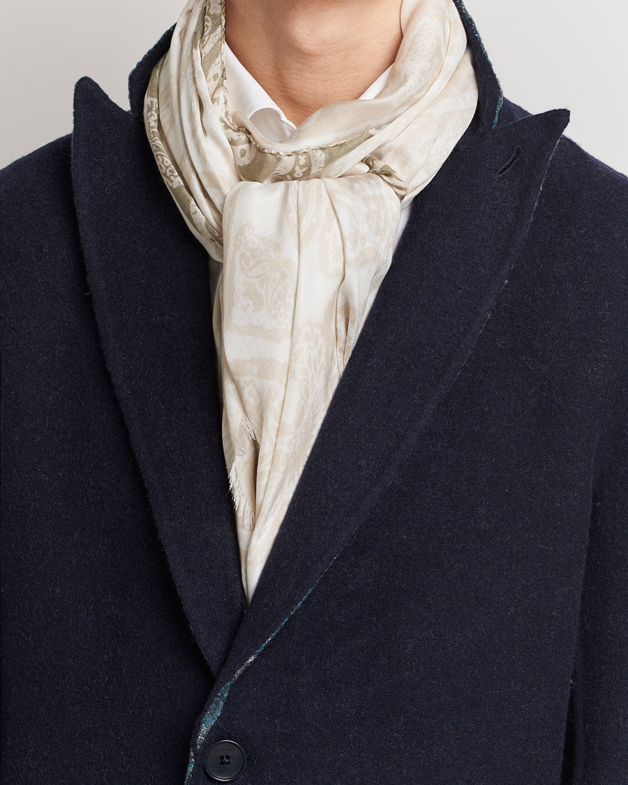 Herre | Etro | Etro | Shaal Nur Cashmere Blend Scarf White